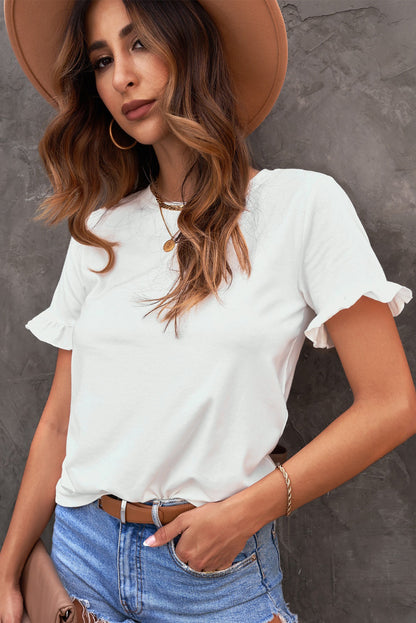 Flounce Cuff T-Shirt