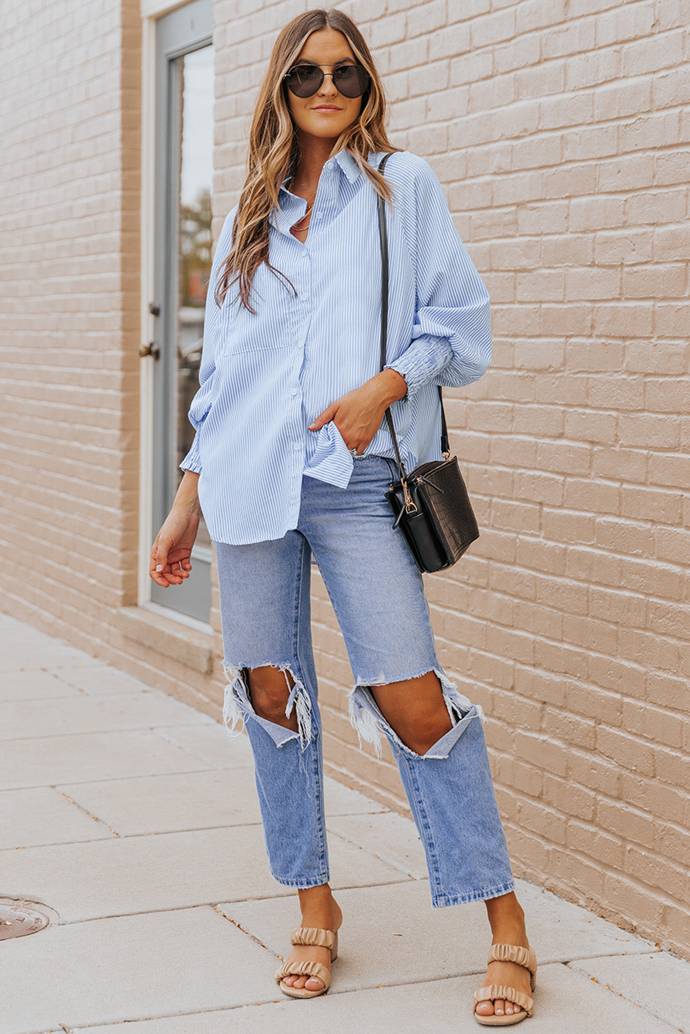 Baby Blue Collared Shirt