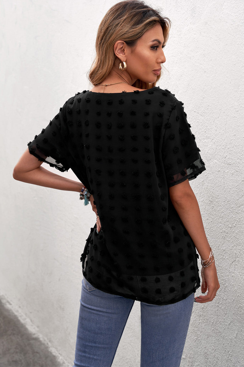 Classic Swiss Dot Blouse