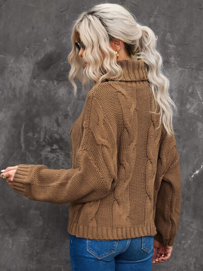 Wide Cable Knit Sweater