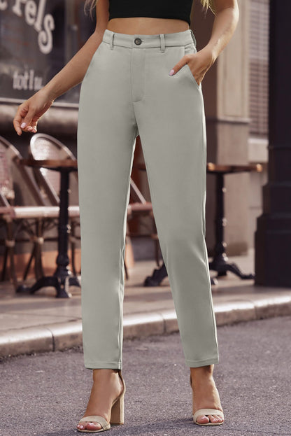 Straight Leg Ankle Length Pants