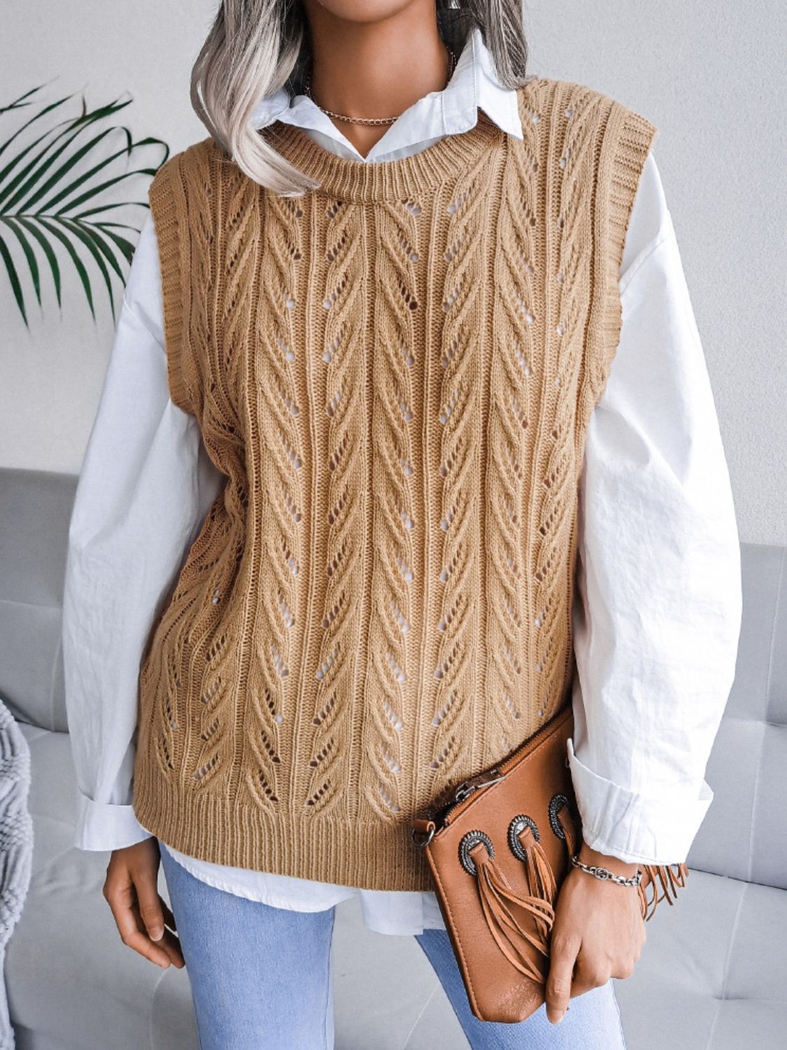 Openwork Sweater Vest 2.0