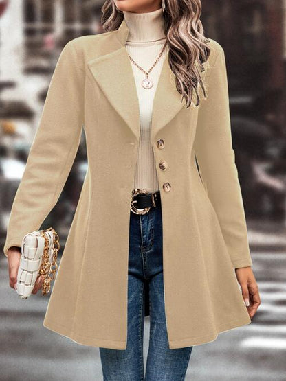 Lapel Triple Button Coat