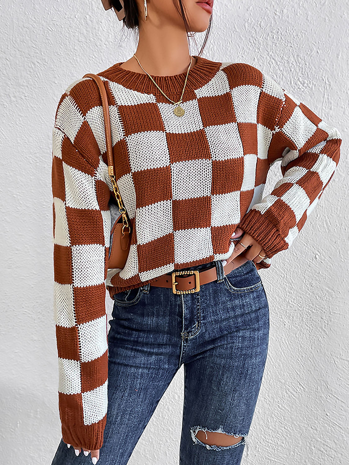 Checkered Sweater