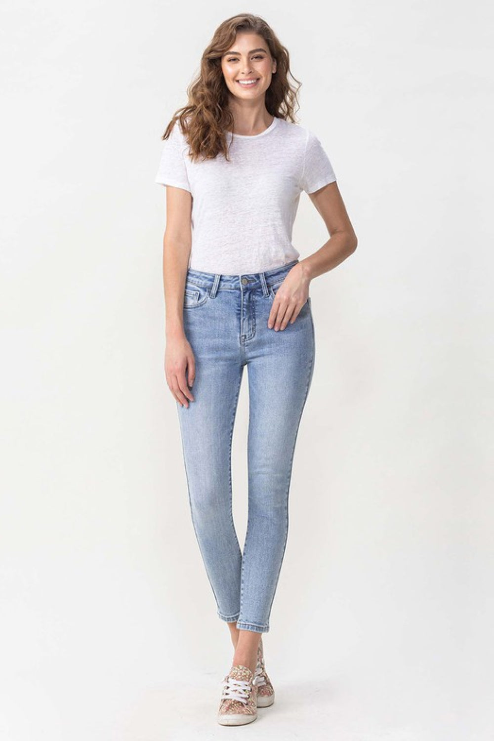 High Rise Skinny Cropped Jeans