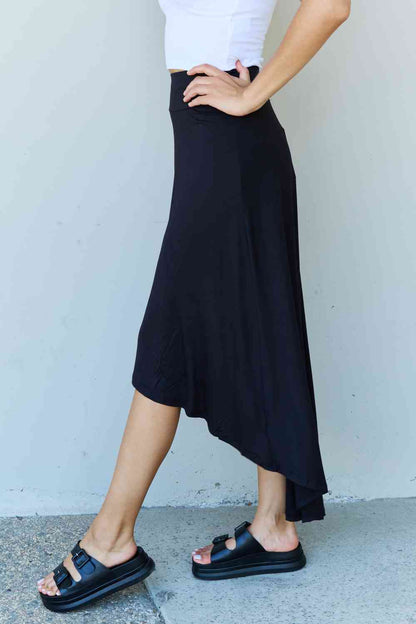 BARE Flare Maxi Skirt - Black