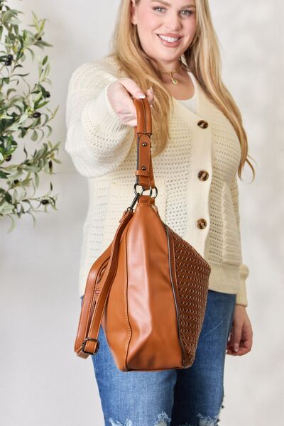 Woven Maxi Shoulder Bag