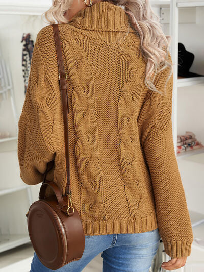 Wide Cable Knit Sweater