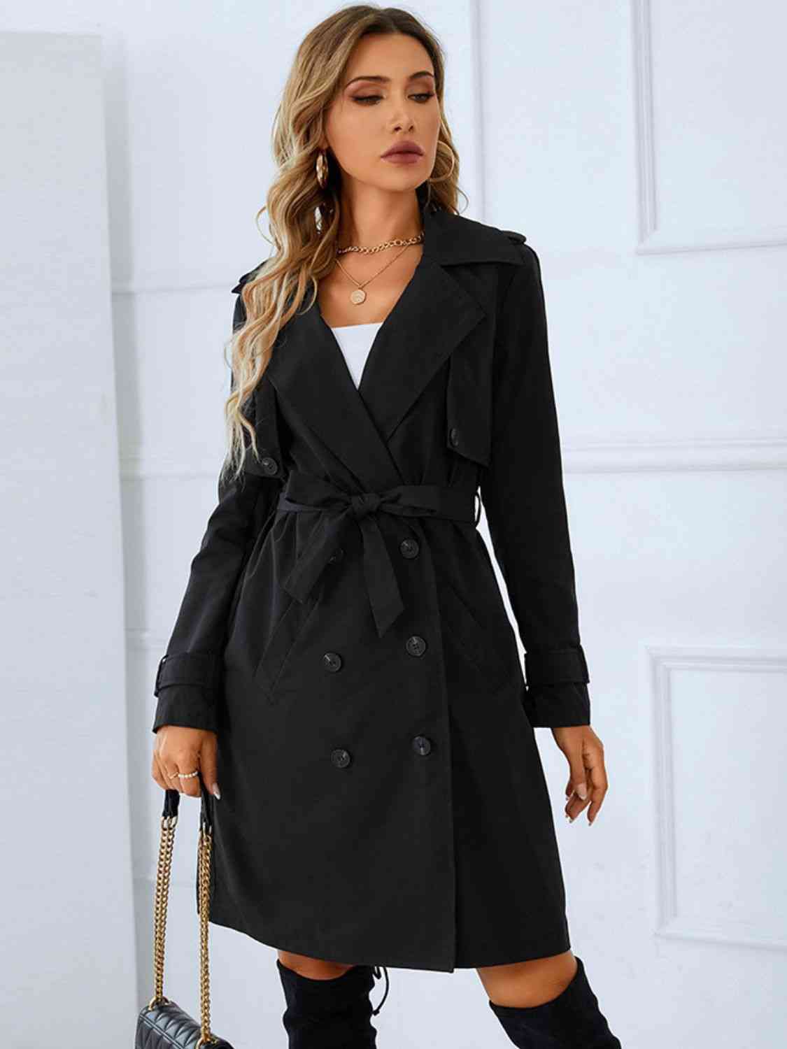 Classic Trench Coat w/ Belt