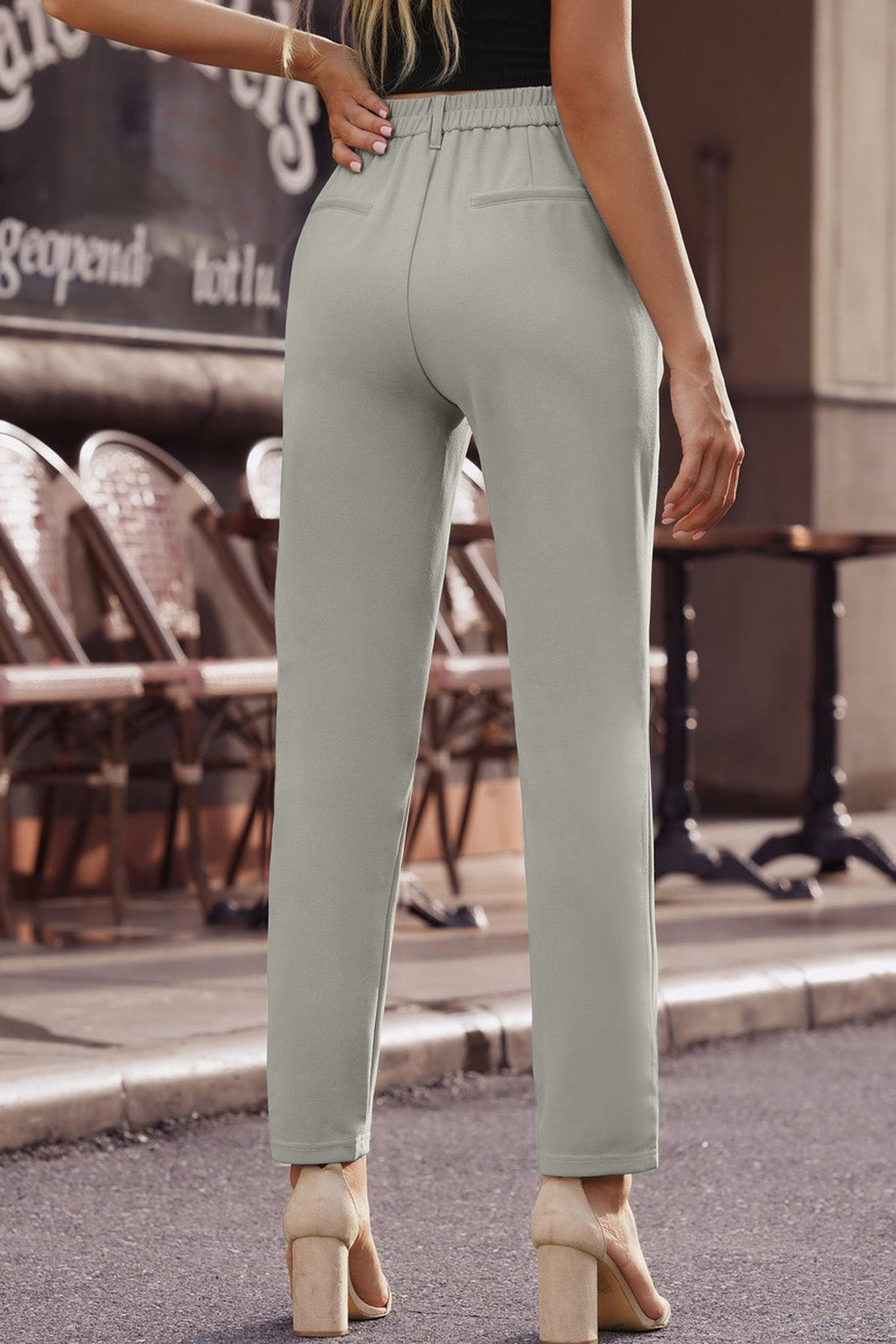 Straight Leg Ankle Length Pants