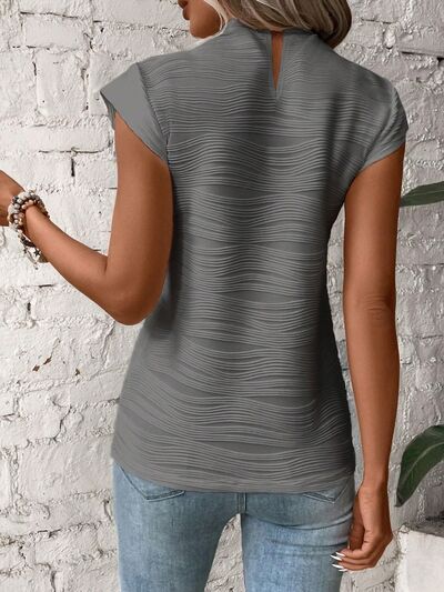 Cap Sleeve Wave Tee