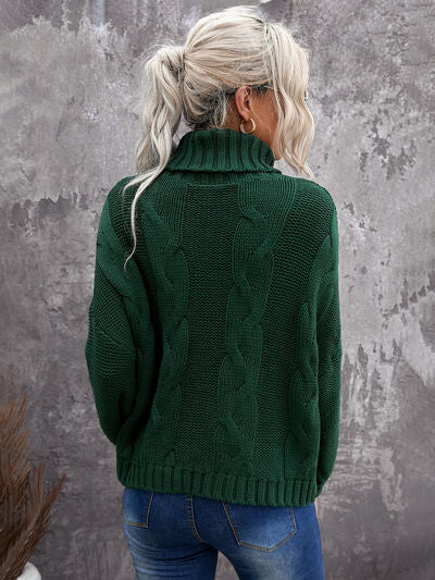 Wide Cable Knit Sweater