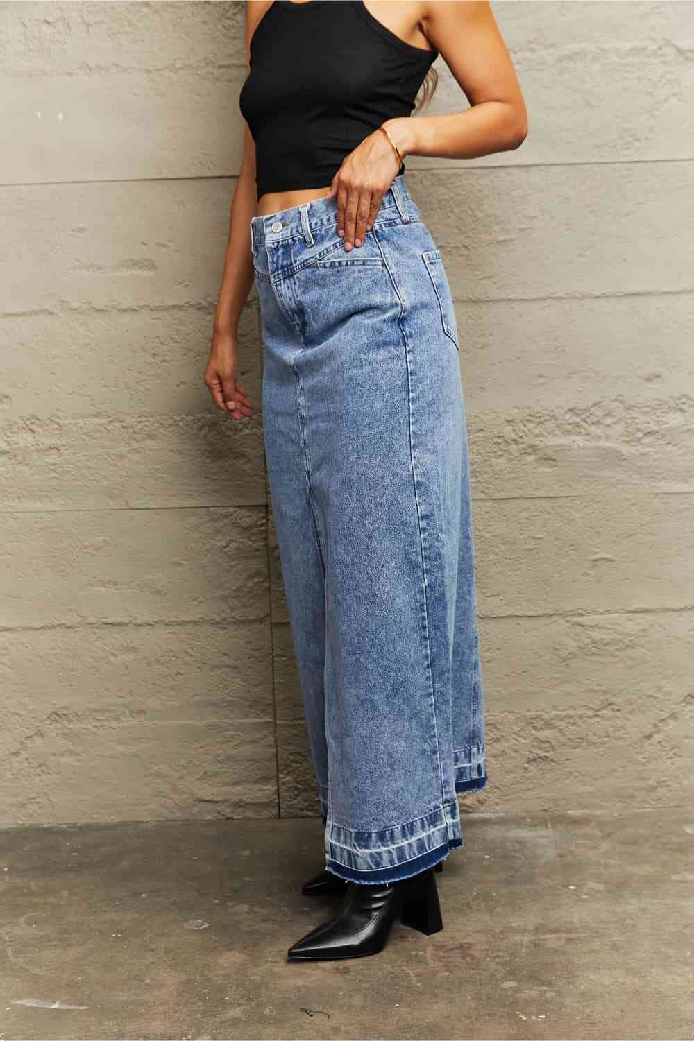 Denim Maxi Skirt