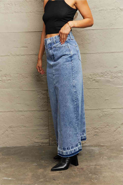 Denim Maxi Skirt