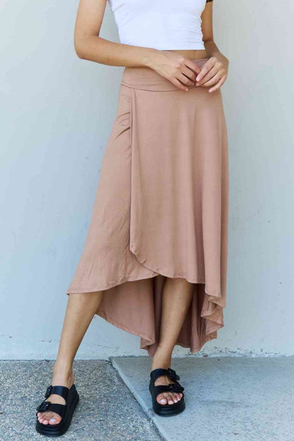 BARE Flare Maxi Skirt - Beige