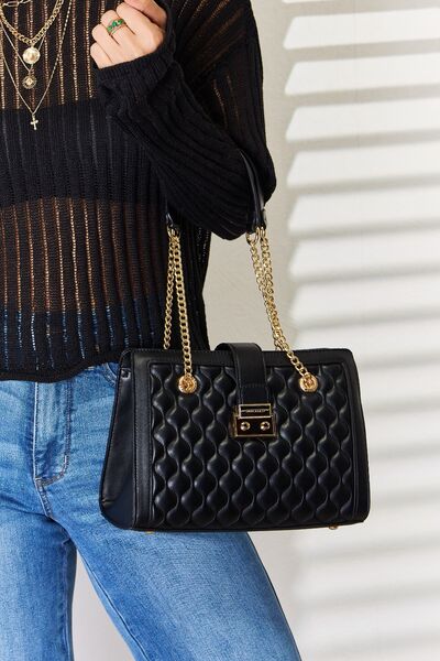 Quilted Midi Shoulder Bag