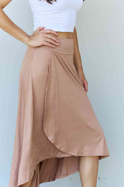 BARE Flare Maxi Skirt - Beige