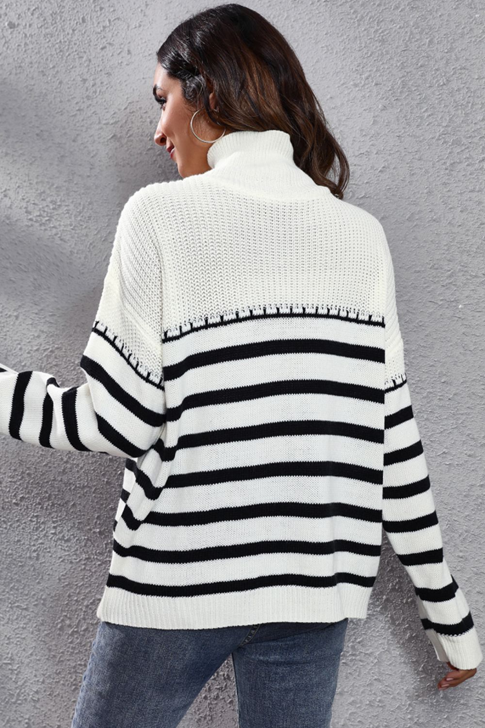 Striped Turtleneck Sweater 3.0