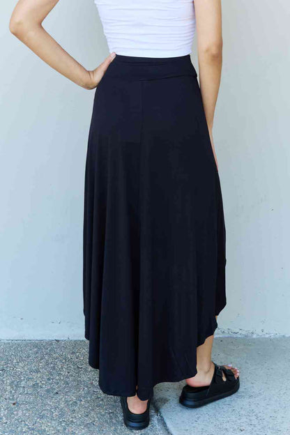 BARE Flare Maxi Skirt - Black