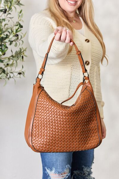 Woven Maxi Shoulder Bag