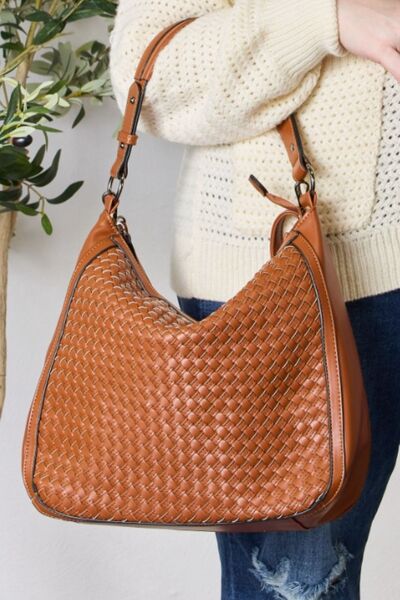 Woven Maxi Shoulder Bag