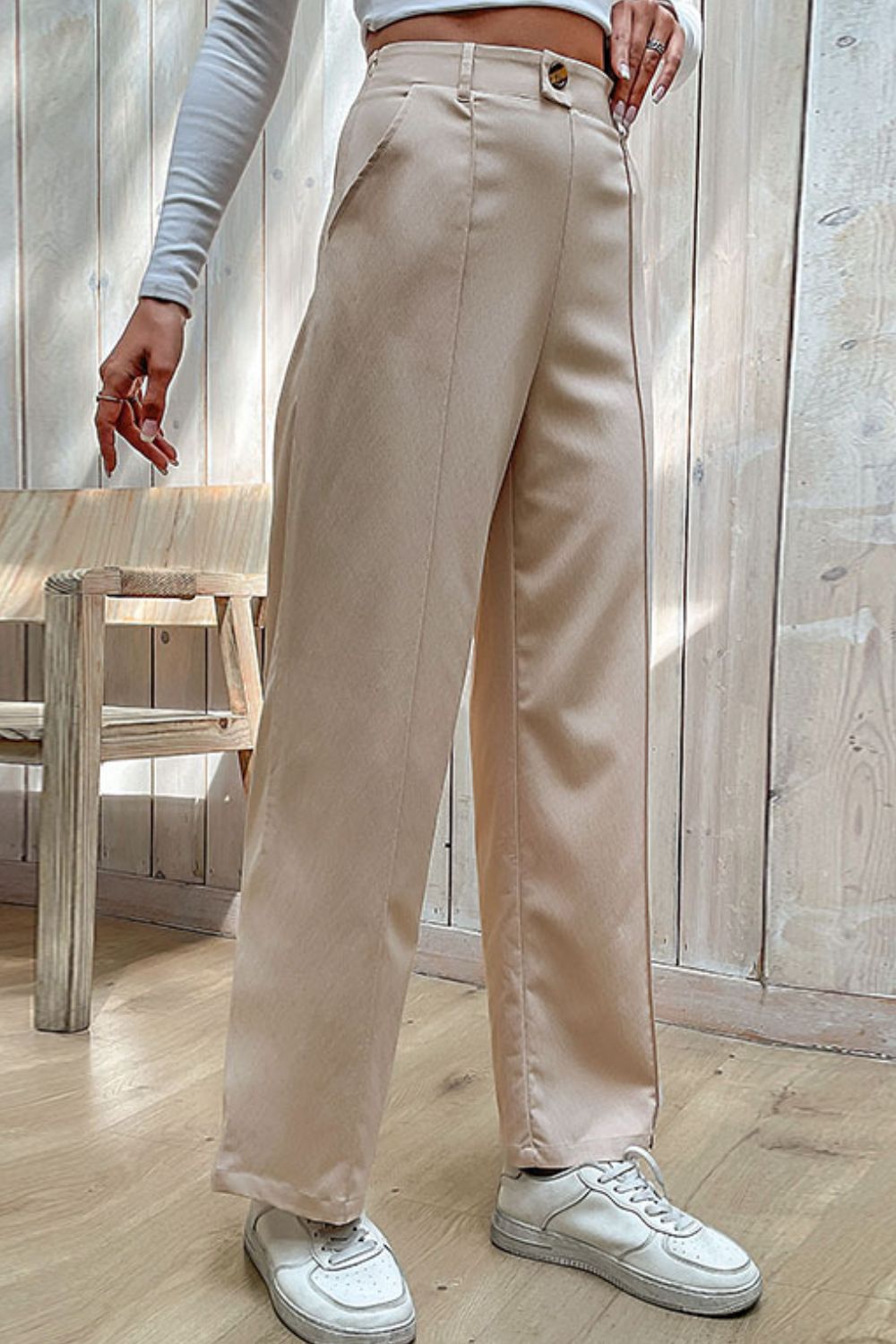 High Rise Wide Leg Pants