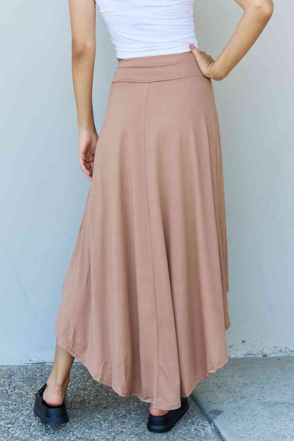 BARE Flare Maxi Skirt - Beige