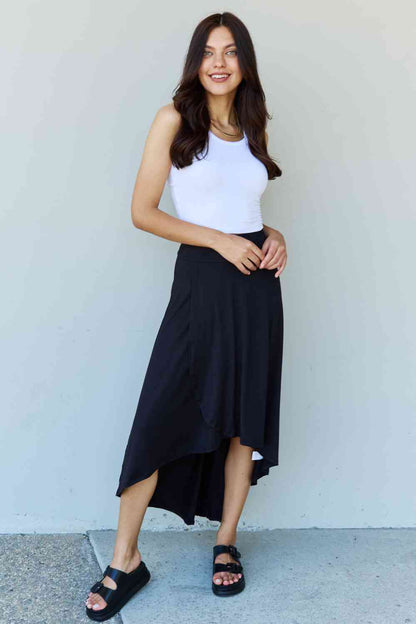 BARE Flare Maxi Skirt - Black