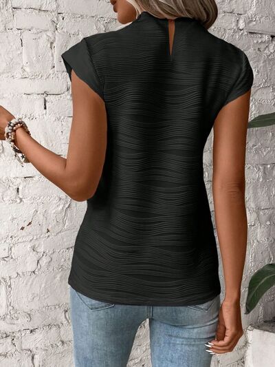 Cap Sleeve Wave Tee