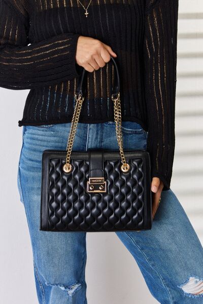 Quilted Midi Shoulder Bag