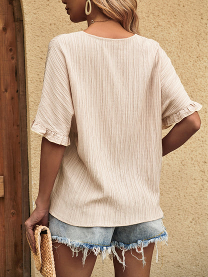 Classic V-Neck Blouse