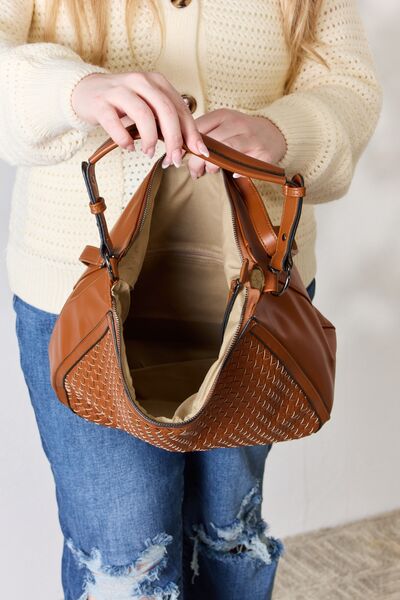 Woven Maxi Shoulder Bag