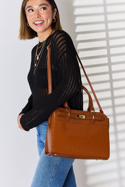 Croco Textured Tote Bag 1.0