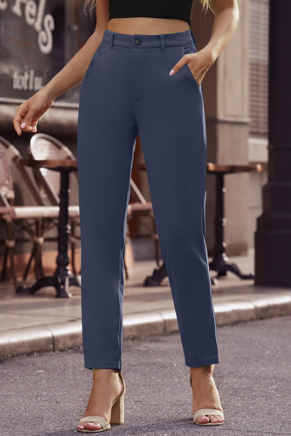 Straight Leg Ankle Length Pants