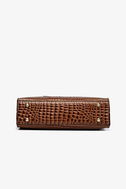 Croco Textured Tote Bag 2.0