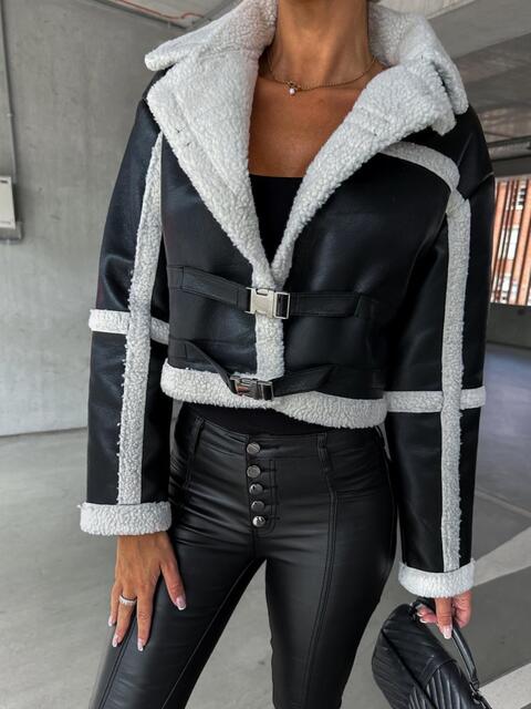 Cropped Buckle Coat
