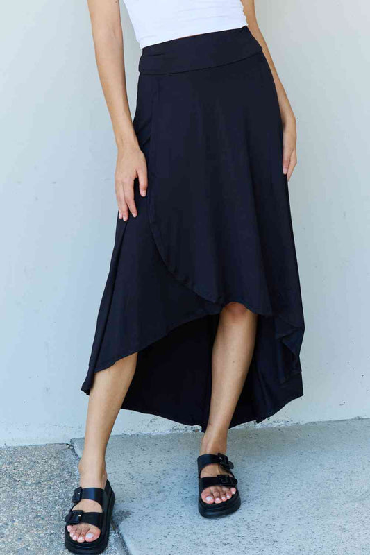 BARE Flare Maxi Skirt - Black