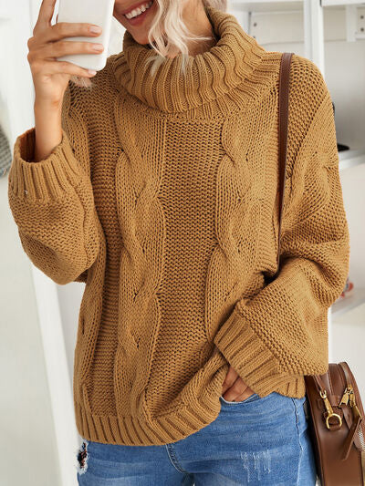 Wide Cable Knit Sweater