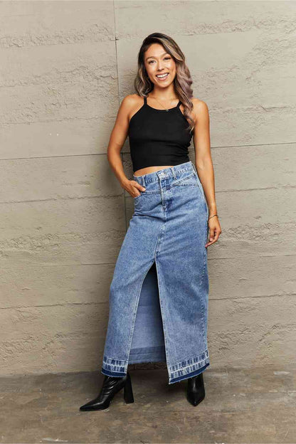 Denim Maxi Skirt