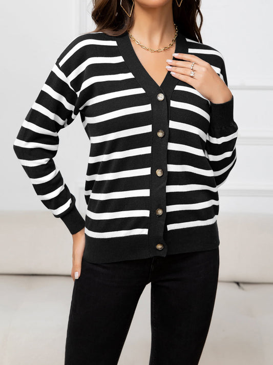 Classic Striped Cardigan