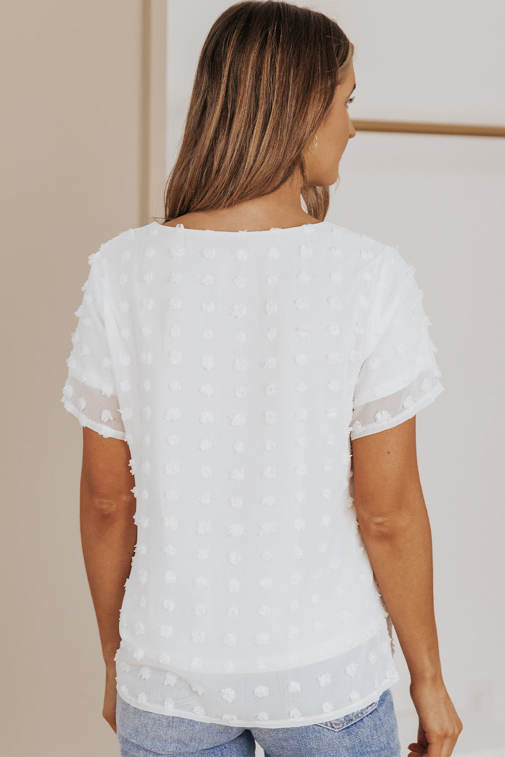 Classic Swiss Dot Blouse