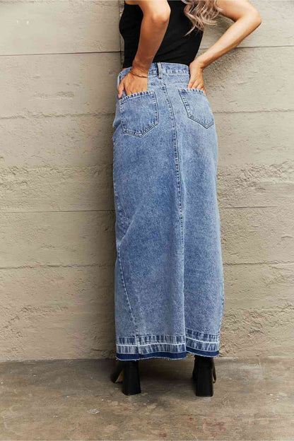 Denim Maxi Skirt