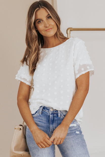 Classic Swiss Dot Blouse