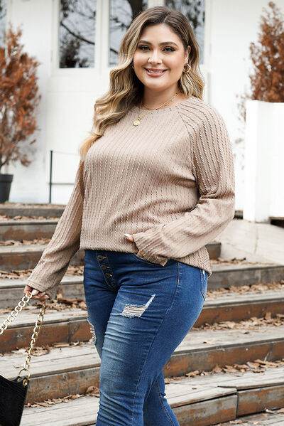 Plus Size Knit Long Sleeve