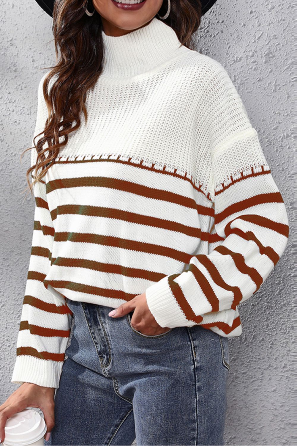 Striped Turtleneck Sweater 3.0