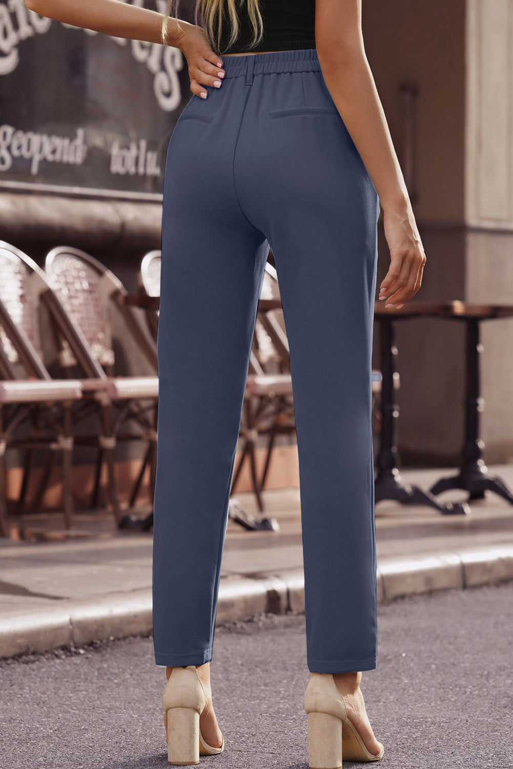 Straight Leg Ankle Length Pants