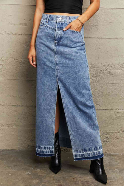 Denim Maxi Skirt