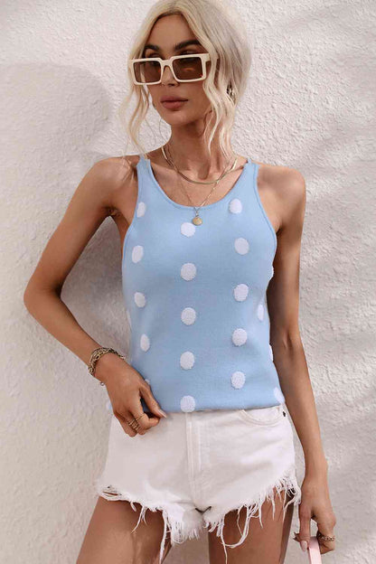 Polka Dot Knit Tank