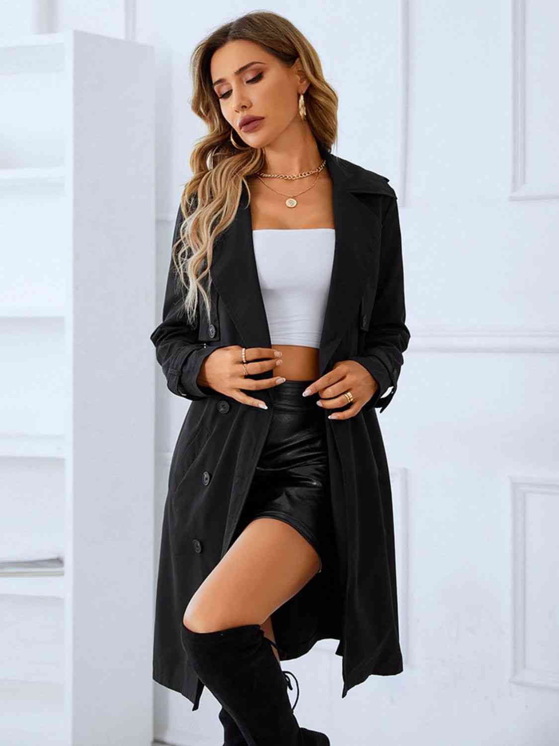 Classic Trench Coat w/ Belt